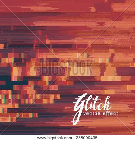Currupted Glitch Or Faulty Image Vector Background