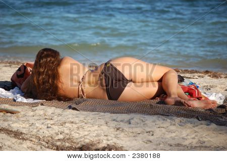 Sunbather zachód