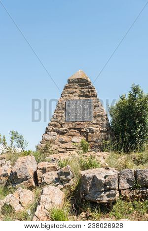 Retief Pass, South Africa - March 14, 2018: Monument In The Form Of A Pyramid For The Memorial Ox-wa