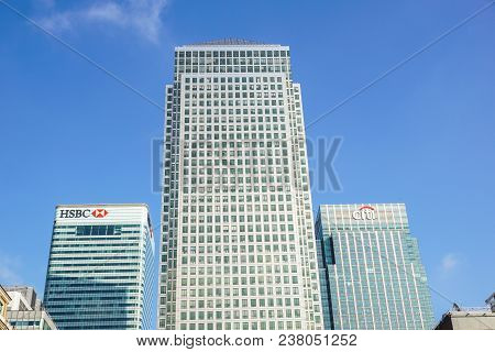 London, Uk - 6th April 2017 : Hsbc Bank Hq In The City Of London. Hsbc Is One Of The Uks Largest Ret