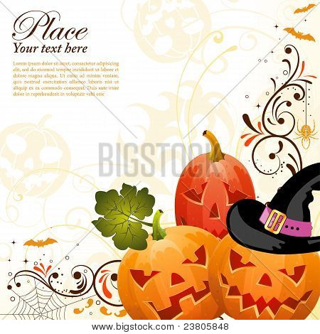 Sfondo floreale Halloween