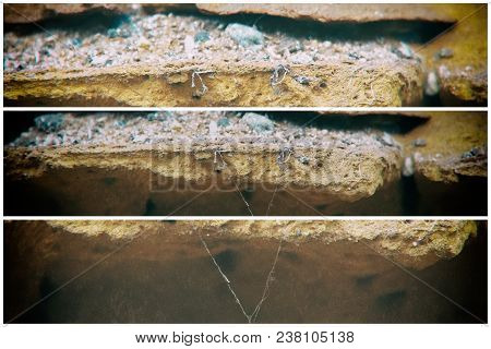 Old Brick Wall, Stone Background Or Rock Surface - Good For Web Site Or Mobile Devices.