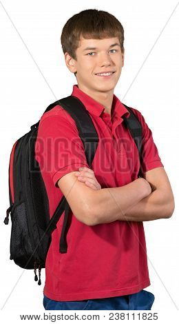 Teenager Boy Male Man Preppy Book Bag School Backpack