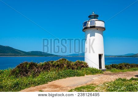 Lighthouse On Sardinian Coast Near Maristella