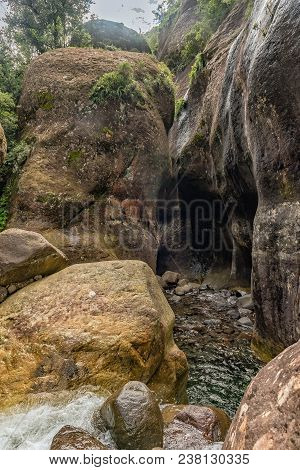 The Tugela River Flows Through The Tugela Tunnel, A 65 Meter Long Section Of Overhanging Rocks
