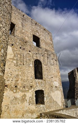 Norman castle at the top of the village of Morano Calabro, one of most beautiful Italian hamlets