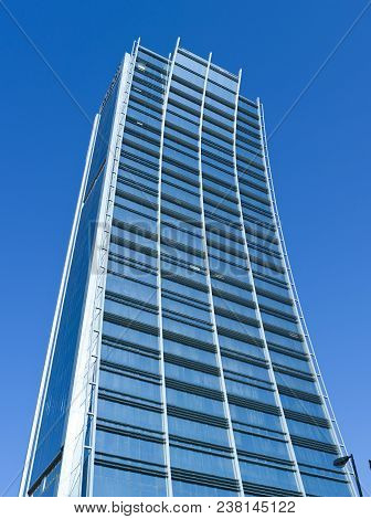 Modern Glass Tower In Olaya District In Riyadh