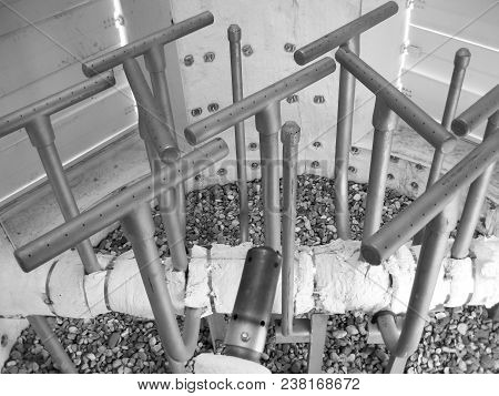 Gas Ring In Torch System Of The Closed Type, Appearance. An Asbestine Covering In A Torch.