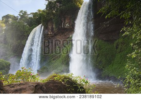 The Los Hermanos Falls At Iguazu Falls