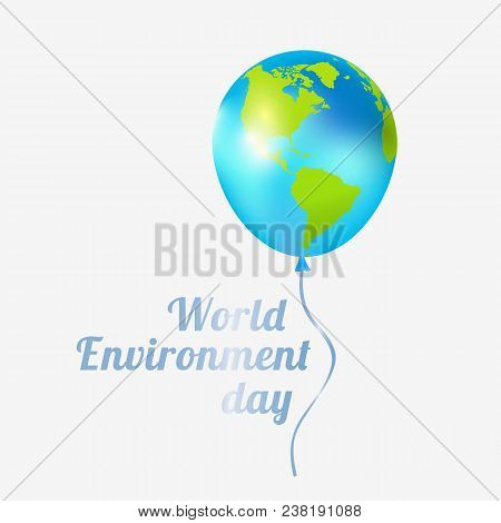Environment Day Ballon Holiday Vector Eco White Background