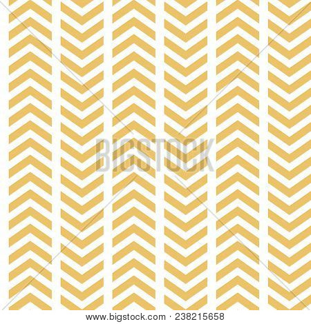 Vector Yellow White Broken Chevron Seamless Pattern Background. Surface Pattern Design Perfect For F