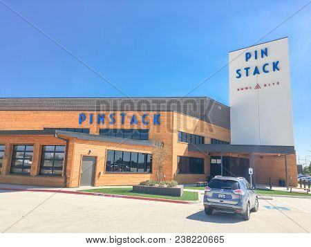 Entrance To Pinstack In Las Colinas, Irving, Texas