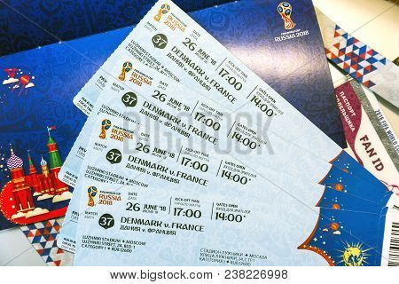 Fifa Venue Ticketing Centre, Moscow, Russia - April 2018.