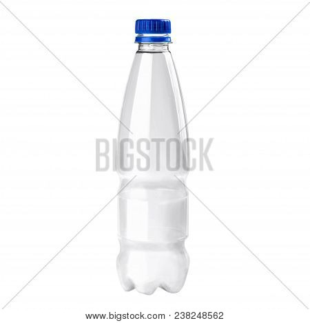 Moсkup Transparent Empty Plastic Bottle On White Background