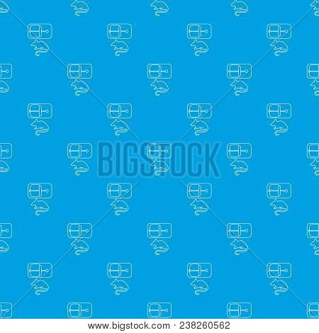 Mousetrap Pattern Vector Seamless Blue Repeat For Any Use