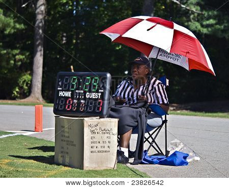 Scorekeeper 축구 경기에서