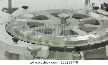 Sterile Plant For The Production Of Drugs With Conveyor. High Technology Plastic Manufacturing Indus