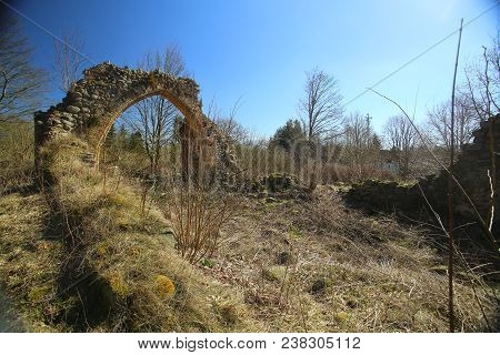 Church Ruin In Steinfurth Near Karlsburg, Germany
