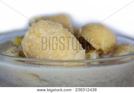 Thai Dessert, Banana In Sweet Coconut Milk Known As Kluay Buat Chi