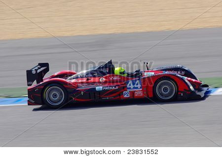 ESTORIL - SEPTEMBER 25: The Judd Norma M200P of the team Extreme Limite AM Paris piloted by Fabien Rosier in the LMS race 