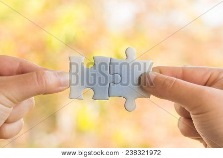 Second Hand Connected Jigsaw Puzzle , Business Concepts