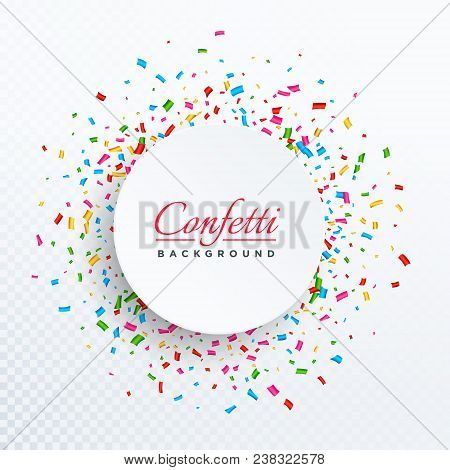 Colorful Vector Confetti Isolated On Transparent Background