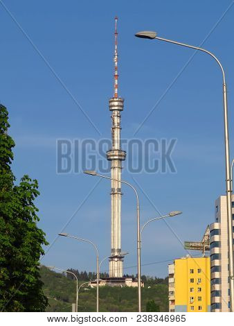 Kok Tobe Telecommunication Tower In Almaty, Kazakhstan.