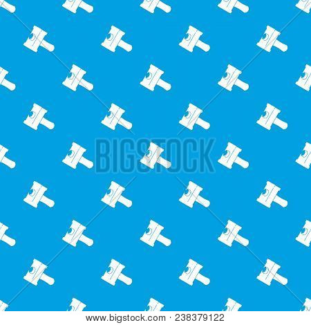 Big Sledgehammer Pattern Vector Seamless Blue Repeat For Any Use