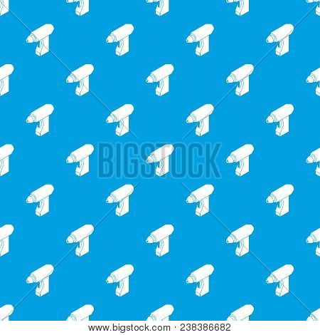 Manual Welding Torch Pattern Vector Seamless Blue Repeat For Any Use