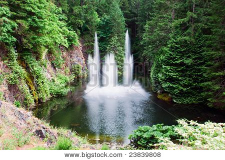 Fontaine di Butchart Gardens