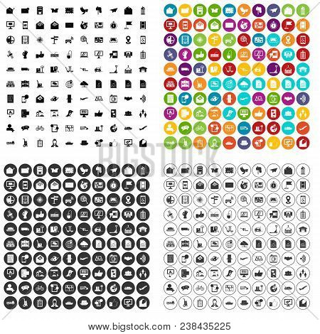 100 Post And Mail Icons Set Vector In 4 Variant For Any Web Design Isolated On White