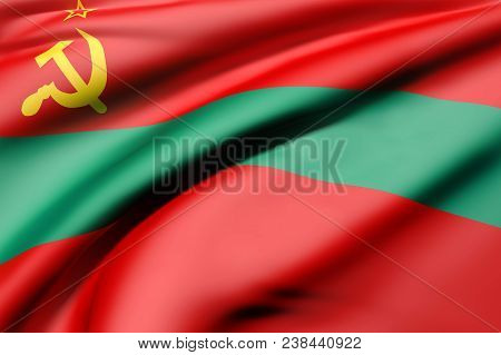 3d Rendering Of A Transnistria Flag Waving