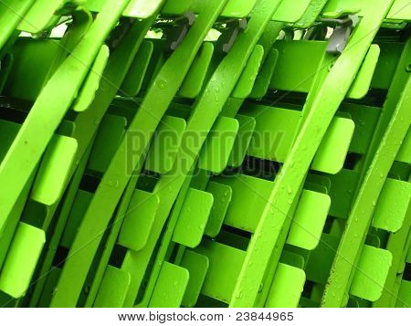 Cadeiras verdes