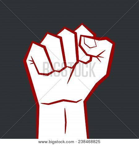 Illustration Of Fist - Symbolizes Freedom, Power, Protest, Strength, Strike