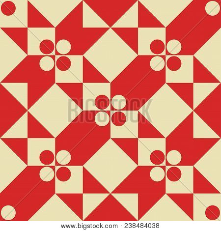 Seamless Monochrome Geometry Vector Pattern. Avantgarde Abstract Ornament