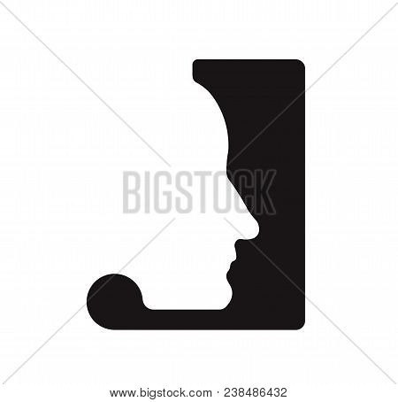 J J Logo Logotype - English Font Upper Case Letter - Human Faces Of Cyborg Robots, For Computer Them
