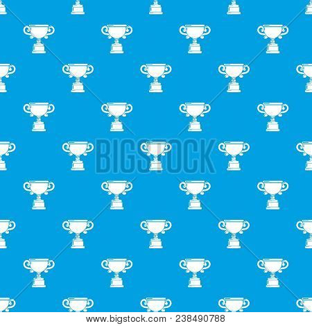 Goblet Pattern Vector Seamless Blue Repeat For Any Use