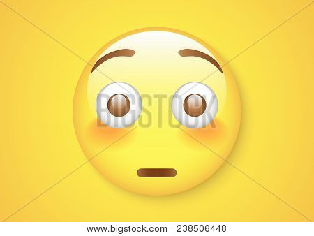 Vector Design Of Embarrassing Emoticon Face Characters