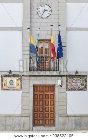 Zalamea De La Serena, Spain - April 28th, 2018: Town Hall Buidling Of Zalamea De La Serena, Extremad