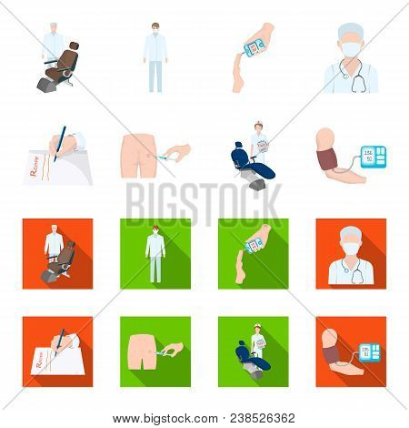 Intramuscular Injection, Prescription, Dentist, Blood Pressure Measurement. Medicineset Collection I
