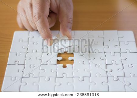 The Final Jigsaw Puzzle, The Concept Represents Success In Business.