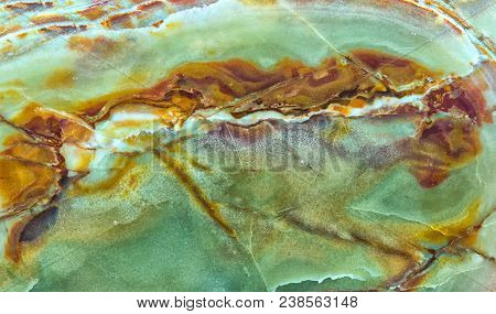 Mineral Stone With Various Stone Artifacts From The Crystallization Of Volcanic Rock Create Unique I