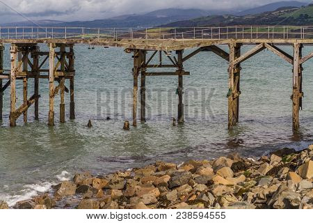 Derelict Pier At Trefor, North Wales.