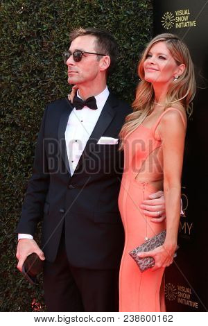 LOS ANGELES - APR 29:  James Patrick Stuart, Michelle Stafford at the 45th Daytime Emmy Awards at the Pasadena Civic Auditorium on April 29, 2018 in Pasadena, CA