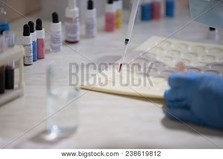 Microbiological Examination Of Blood. Laboratory Of Blood