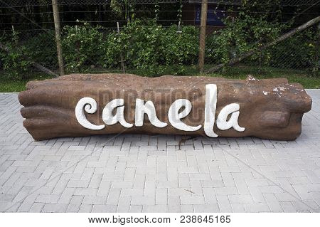 City Canela Brazil Trunk Sign Tourism Destination