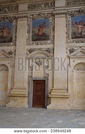 1.5.2018 Valdstejn Palace In Prague, The Capital Of The Czech Republic. Historical Building Of The S