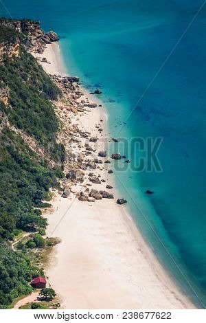 Beach Bay In Portinho Da Arrabida, Portugal