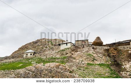 Mountain Settlement, Houses Of Inhabitants, Azerbaijan, Quba Region