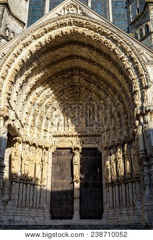 Exterior Details Of Chartres Cathedral